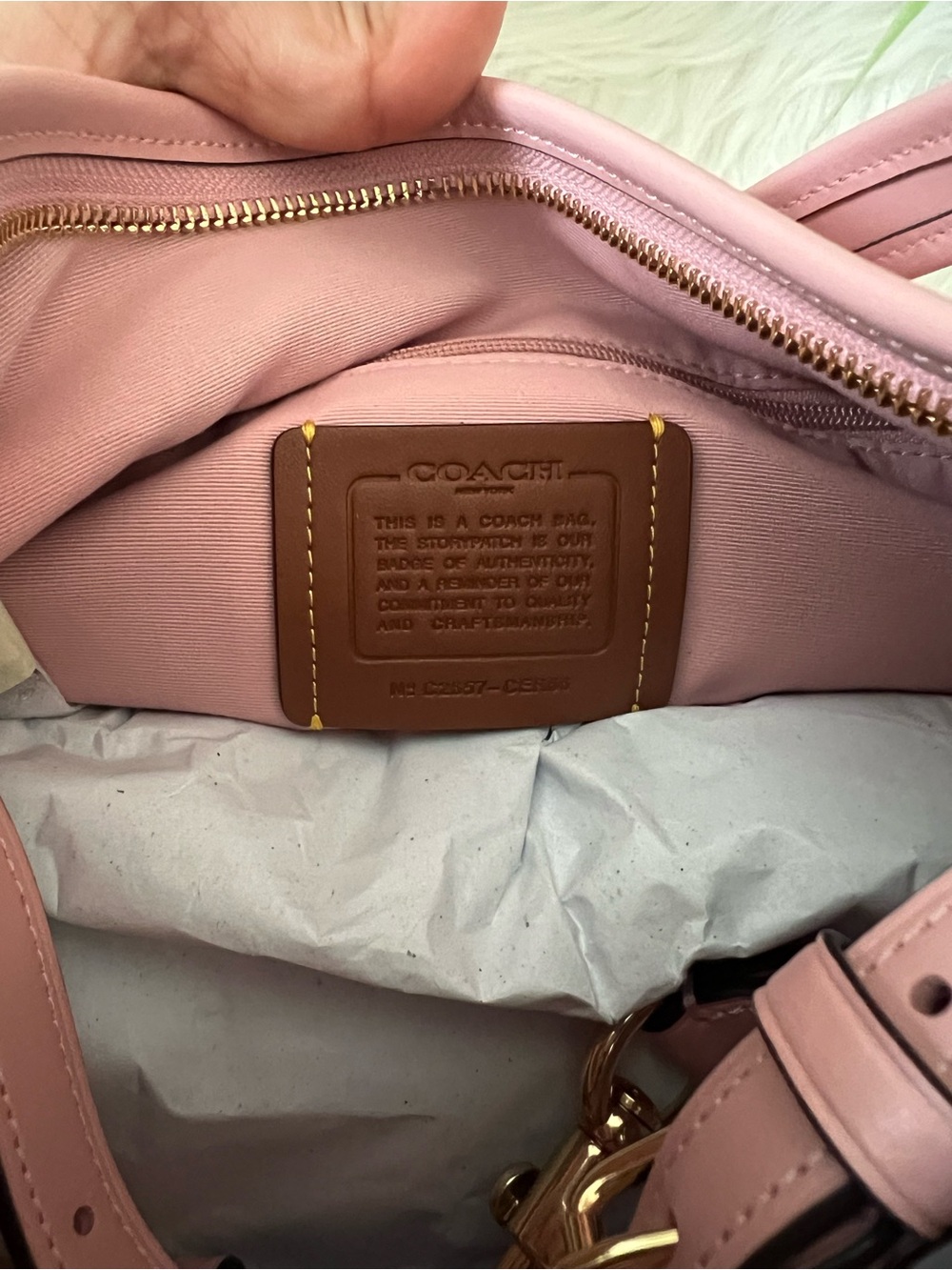 Coach Laurel in pink denim - Picture 8 of 11